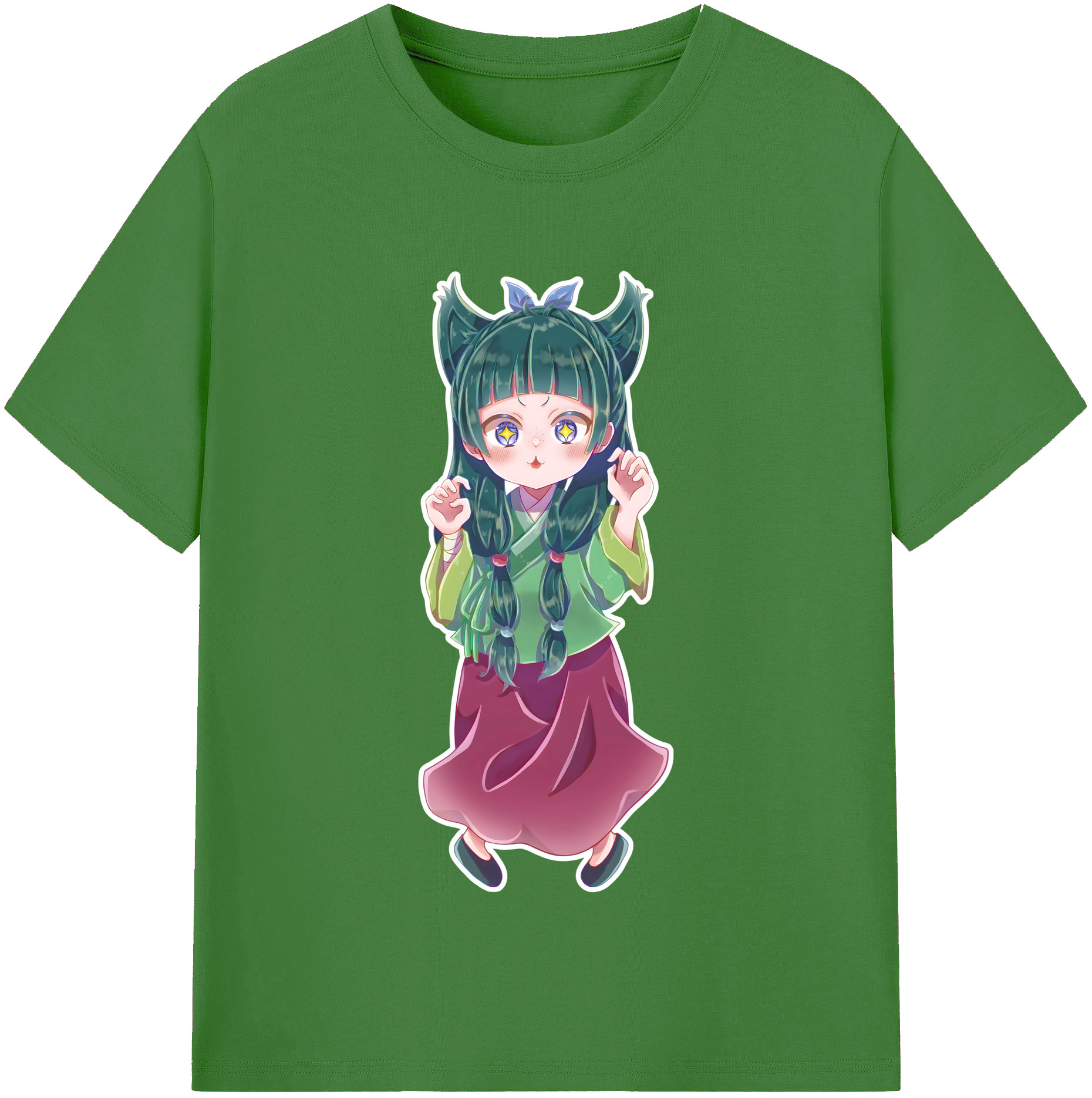 （画像用） 薬屋のひとりごと The Apothecary Diaries レディースカジュアルプリントTシャツ（綿100％）
